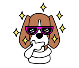 Cooper The Beagle Dog TH sticker #7503576