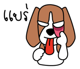 Cooper The Beagle Dog TH sticker #7503578