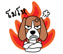 Cooper The Beagle Dog TH sticker #7503584