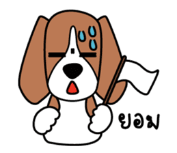 Cooper The Beagle Dog TH sticker #7503585