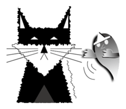 Cheap cat and Silly Dog sticker #7503957