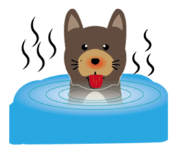 Cheap cat and Silly Dog sticker #7503962