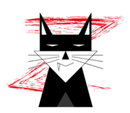 Cheap cat and Silly Dog sticker #7503972