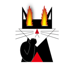 Cheap cat and Silly Dog sticker #7503973