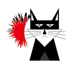 Cheap cat and Silly Dog sticker #7503981