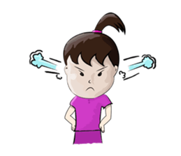 young boys and young girls sulky sticker #7504181