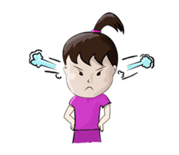 young boys and young girls sulky sticker #7504181