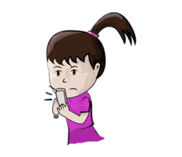 young boys and young girls sulky sticker #7504195