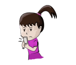 young boys and young girls sulky sticker #7504195