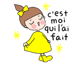 French Girl, Marguerite sticker #7504432