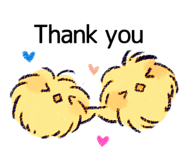 Howahowa chick and together sticker #7504440