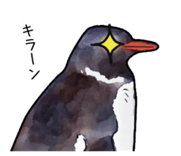 Watercolor penguin sticker sticker #7504842