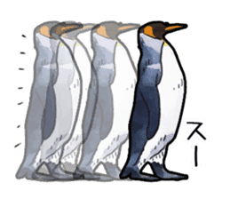 Watercolor penguin sticker sticker #7504846