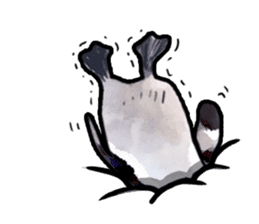 Watercolor penguin sticker sticker #7504849