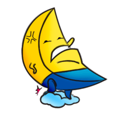 Moon moon sticker #7504969