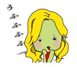 Love pursed lips Kappa 2 sticker #7505631