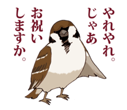 Birds live at their own pace .(event) sticker #7506314