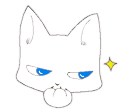 tsundere  good-looking man cat sticker #7506680