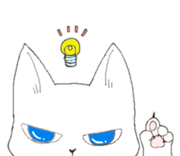 tsundere  good-looking man cat sticker #7506681