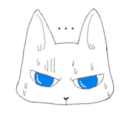 tsundere  good-looking man cat sticker #7506704