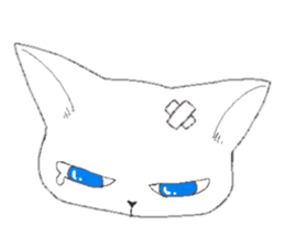 tsundere  good-looking man cat sticker #7506713