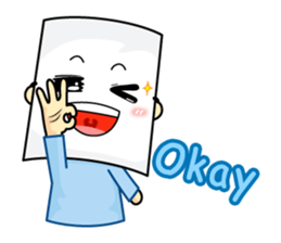 Paper mask I do not show sticker #7506917