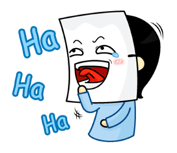 Paper mask I do not show sticker #7506918