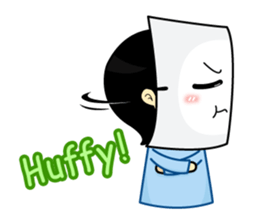 Paper mask I do not show sticker #7506931