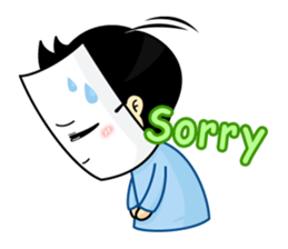 Paper mask I do not show sticker #7506941