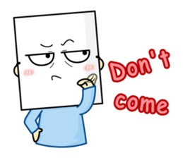 Paper mask I do not show sticker #7506945