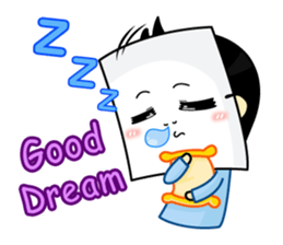 Paper mask I do not show sticker #7506953