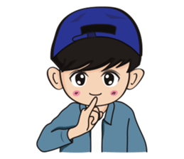 Happiness B sticker #7507159