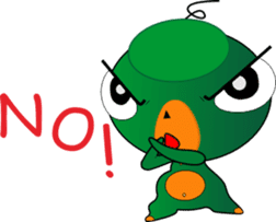 Czech star people little green sticker #7507319