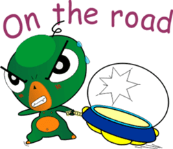 Czech star people little green sticker #7507325