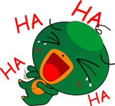 Czech star people little green sticker #7507331