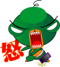 Czech star people little green sticker #7507335