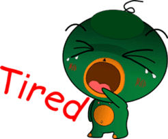 Czech star people little green sticker #7507340