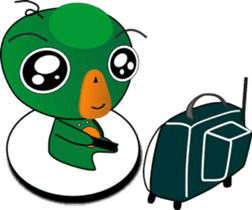 Czech star people little green sticker #7507344