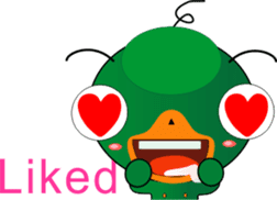 Czech star people little green sticker #7507345