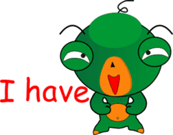 Czech star people little green sticker #7507351