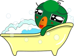 Czech star people little green sticker #7507353