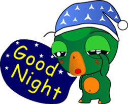 Czech star people little green sticker #7507354