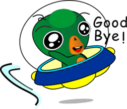 Czech star people little green sticker #7507355