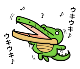 alligator and daily life sticker #7507881