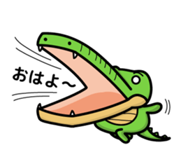 alligator and daily life sticker #7507888