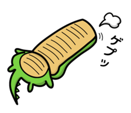 alligator and daily life sticker #7507902