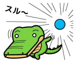 alligator and daily life sticker #7507913