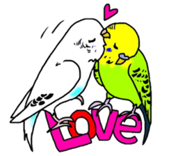 Love Birds and Dogs! sticker #7507945
