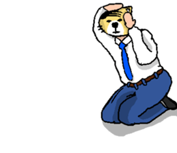 Company employee Cat sticker #7508357