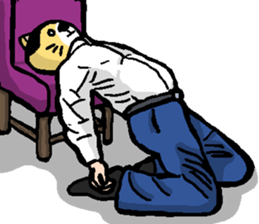 Company employee Cat sticker #7508361